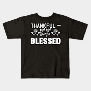 Thankful Blessed Kids T-Shirt